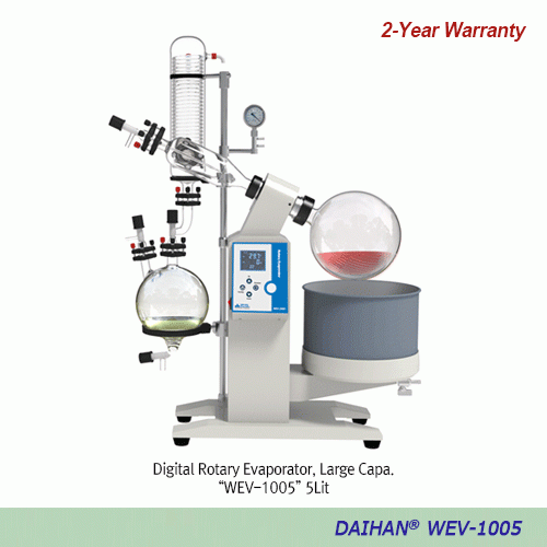 DAIHAN® 5·10·20 Lit Digital Rotary Evaporator, 20~130 rpm, 대용량 회전식 증발 농축기