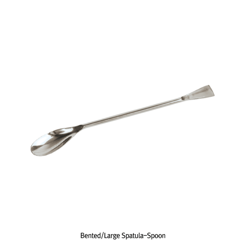 Bented/Large Spatula-Spoon, High Grade Stainless-steel,MP-1400℃, 곡형/장형 스푼, 비자성/비부식