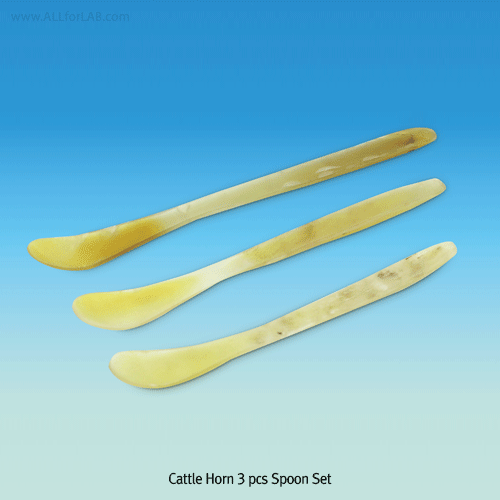 Cattle Horn 3 pcs Spoon Set, L110/125/135mm For Kitchen & Weighing, 소뿔 ...