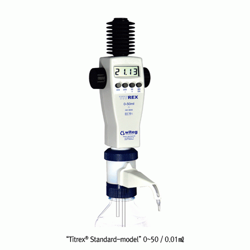 “witeg” Digital Burette, TITREX® Bottle-top, Titration and Dosing Applications, 디지털 정밀 자동뷰렛